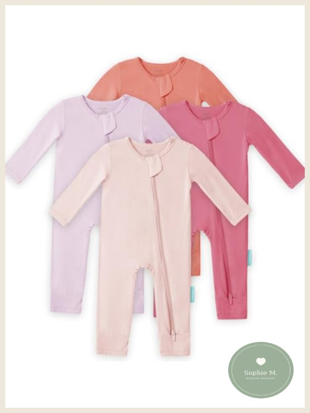 Bamboo Viscose Baby Romper Long Sleeve Pajama Sleepwear